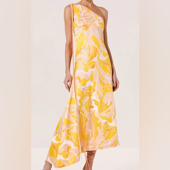 Alexis Dresses & Skirts - ALEXIS brave dress Yellow One Shoulder XS